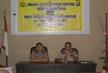 TIM WASRIK ITWASDA POLDA SULTENG KUNJUNGI POLRES BANGKEP